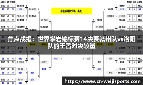 焦点战报：世界攀岩锦标赛14决赛赣州队vs洛阳队的王者对决较量